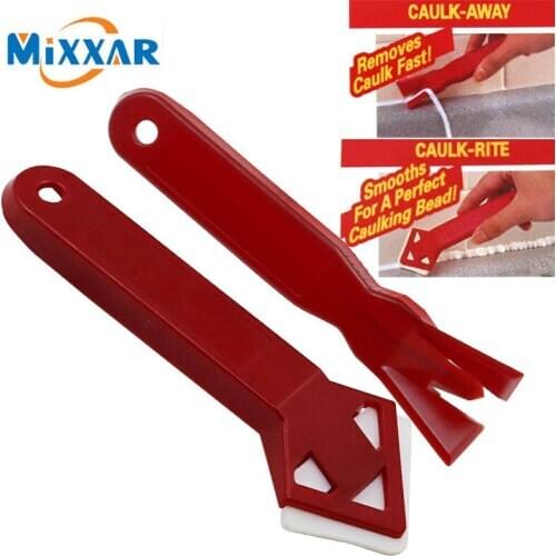 ZK30 Hot Sale 2 Pieces/set Mini Handmade Tools Scraper Utility Practical Floor Cleaner Tile Cleaner Surface Glue Residual Shovel