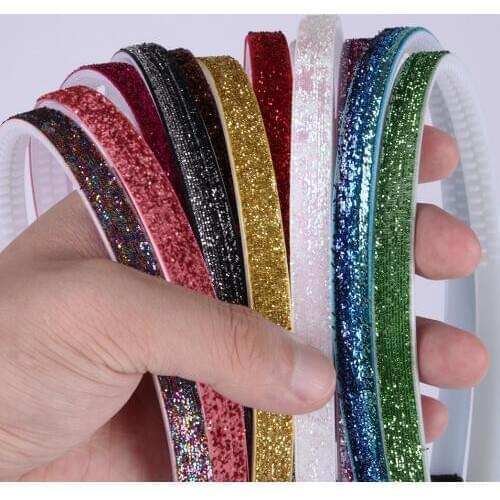 1 PC Glitter Headbands DIY Hair Accessories Girls Headband Sparkly Children Plastic Hairband with Teeth Women Fashion Head Hoop