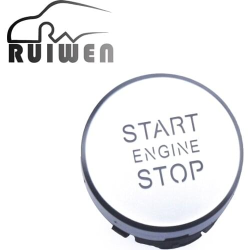 4G1905217A For Audi A6 S6 C7 Allroad 2011-2018 Silver Chrome Engine Start Stop Switch Push Button 4G1905217B 4G1905217C