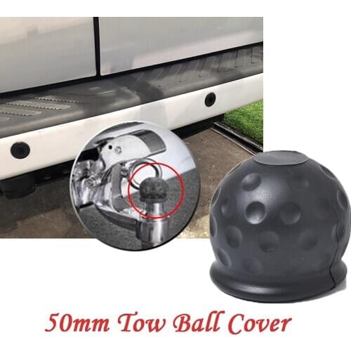 Universal 50mm SUV Off-road Trailer Ball Head Protection Cover Tow Bar Ball Cover Cap Towing Hitch Caravan Trailer