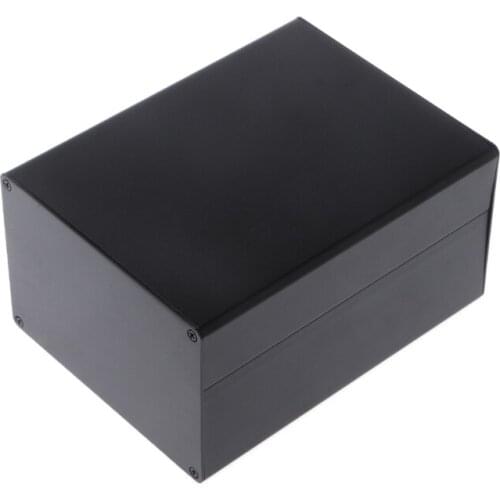 Aluminum Enclosure DIY Project Case Power Junction Box 155x120x83mm Black