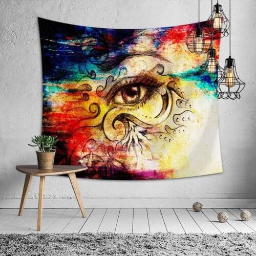 Evil eye tapestry wall mandala blanket tapiz pared wall decorations bedroom carpet