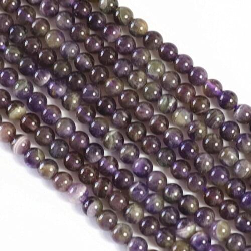 Hot sale natural purple dream purple stone chalcedony 6mm 8mm 10mm 12mm round loose beads diy jewelry making finding 15inch B109