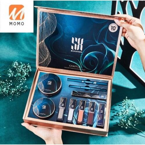 Cosmetics Suit 10-Piece Set Fog Light Show Color Makeup Set Lipstick Gift for Girls