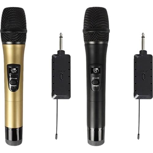 Top Deals Wireless Microphone Handheld Microphone With Charging Receiver 3.5Mm Adapter For Karaoke Party Speech 200 Feet