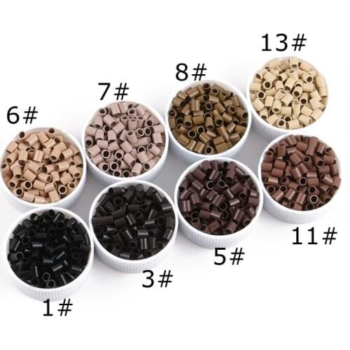 20 000pcs Easily Euro Locks 3629 x 4.5mm Micro copper Ring mini locks links 8 Color Options Straight Micro Beads for I TIP hair