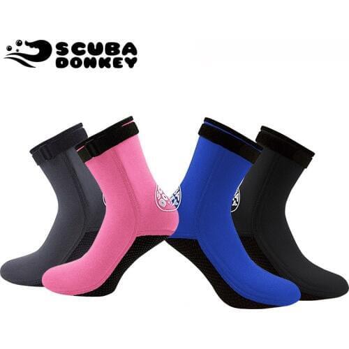 Hisea 3mm neoprene Winter swimming surfing fishing scuba diving sox soft anti scratch sox Shoes high upper warm seaside shoes