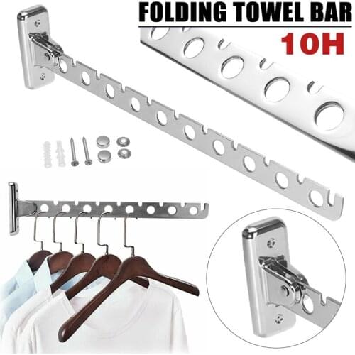 New 6/8/10 Stainless Steel Holes Folding Clothes Drying Rack Laundry Stand Hanger Dryer Storage For Shirts Pants Jackets Rack