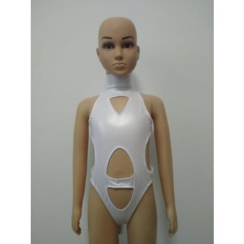 New design women Girls Hollow out Leotard Shiny Metallic Gymnastics tights One Piece for Kids adults