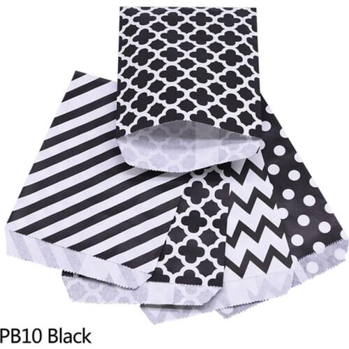 Kraft Paper Bags 13*18cm Black 25pcs Mix YONGSNOW