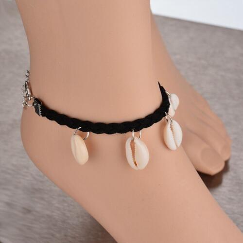 Braided rope bracelet shell foot jewelry bohemian jewelry anklet bracelet gifts for women beach jewelry summer jewelry