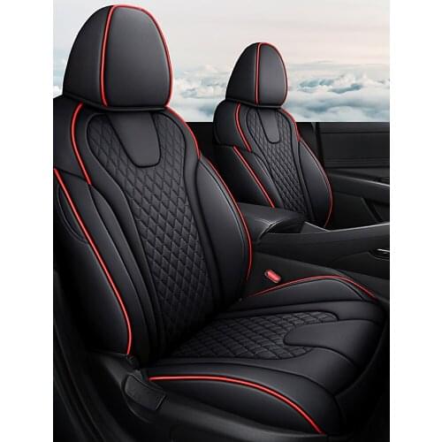 Full Set Custom Leather Car Seat Covers For Hyundai Elantra Hybrid 2021 Auto Interior Cushion Protective Accessories