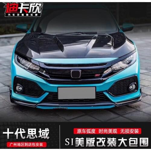 Applicable to Modification 16-20 Front Bar，Rear Bar and Middle Net in the 10th Generation Civic Si