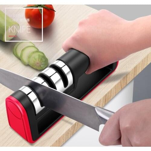 3 Stages Professional Sharpening stone fast sharpener household grinding knife kitchen Tungsten Diamond Ceramic Sharper Tool