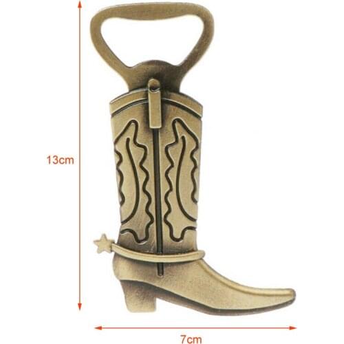 Retro Vintage Cowboy Boot Wine Beer Bottle Cap Opener Wedding Party Favor Metal