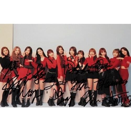 Hand signed Izone autographed group photo free ship 5*7 K-POP 102018D
