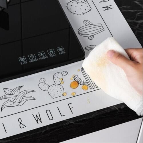 Self-adhesive Waterproof Tile Poster Kitchen Stove Anti-oil Stickers Aluminum Foil Heat-resistant Film Sink Corner Bathroom