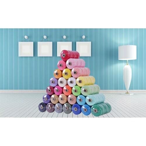 3mm 100% Cotton Macrame Cord Colorful Cord Rope Twisted Macrame String DIY Home Textile Wedding Decorative Tapestry 100m