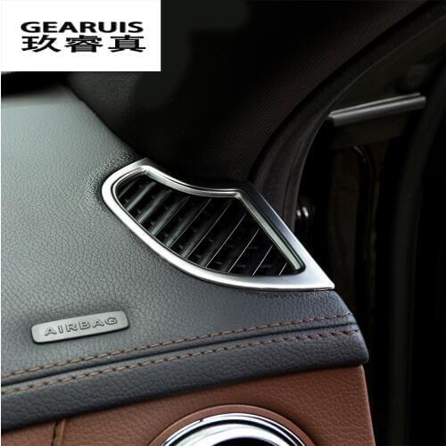Car styling Stickers Dashboard Air Conditioning Outlet Cover Trim For Mercedes Benz S Class W222 2014-2017 Auto Accessories LHD