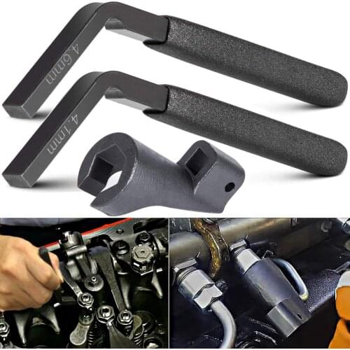 Chuang Qian Engine Brake/Jake Brake Lash Adjustment Tools 19MM High Pressure Fuel Line Socket for Detroit Diesel DD13 DD15 DD16