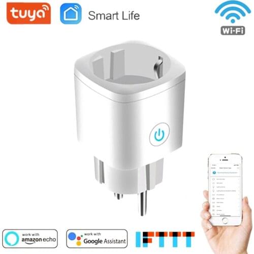 WiFi Smart Plug 16A EU Adaptor Wireless Remote Voice Control Power Energy Monitor Outlet Timer Socket for Alexa Google Home