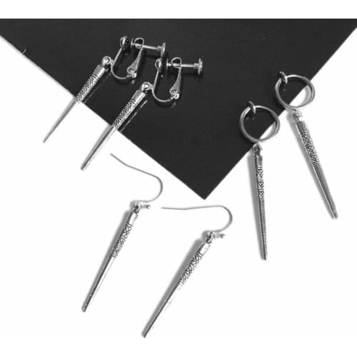 Pendientes Mujer Moda 2019 Fashion Jewelry New Korean Long Geometric Stud Earrings For Women Vintage Brincos Earrings Men