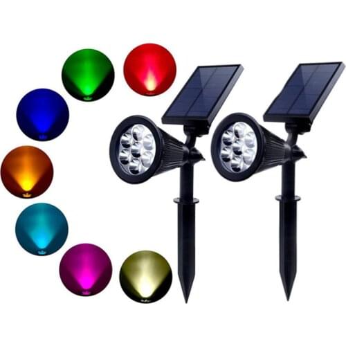 1/2/4pcs Solar Powered Spotlight Solar Led Light Outdoor Wall Light Waterproof Solar Lamp Garden Decoration Outdoor Solar Light