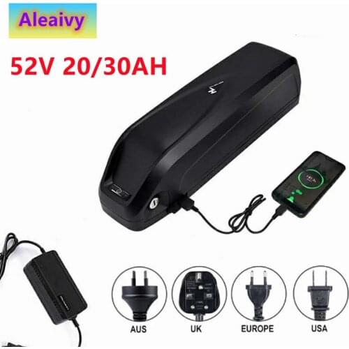 Electric Bike Battery Hailong 18650 Cells Pack 60v 52V 48V 36V 12Ah 17Ah 20Ah 30Ah Powerful Bicycle Lithium Battery With Charger