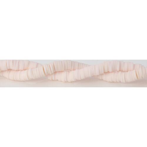 DoreenBeads Polymer Clay Katsuki Beads Round Light Pink 5mm Dia, Hole: Approx 2.6mm, 41cm long, 3 PCs (Approx 346 PCs/Strand)