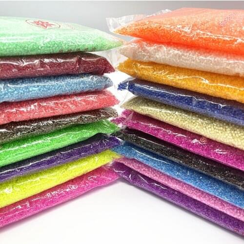 450g/bag 2mm 3mm 4mm Effect of Dyeing Heart Charm Czech Glass Seed Beads DIY Bracelet Beads for Jewelry Making Accessories