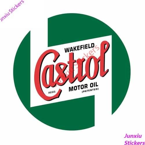 CASTROL WAKEFIELD Trunk Car Stickers Windows Decor Decal Scratch-Proof Car Wrap Waterproof DIY Decoration Accessories KK13*13cm