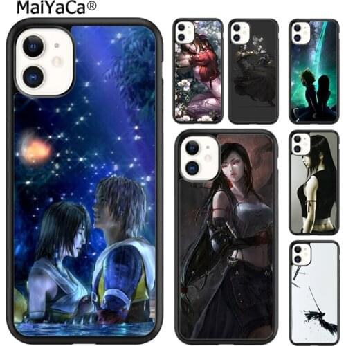 MaiYaCa Final Fantasy VII FF7 Anime Phone Case For iPhone 5s SE 6s 7 8 plus X XR XS 11 12 pro max Samsung Galaxy S8 S9 S10 shell