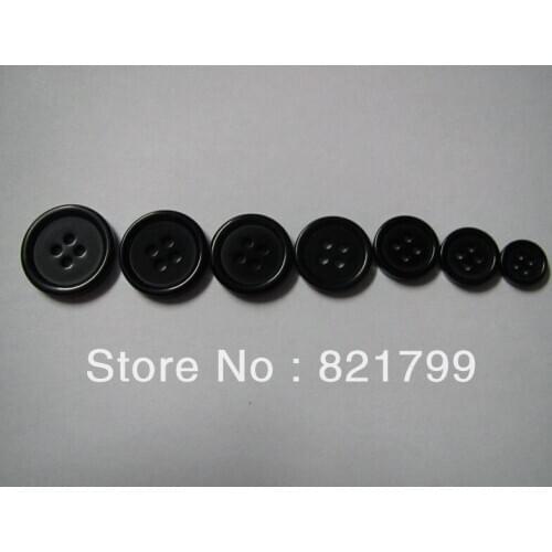 28L black resin button for garment 4 holes button black ployster button whosale