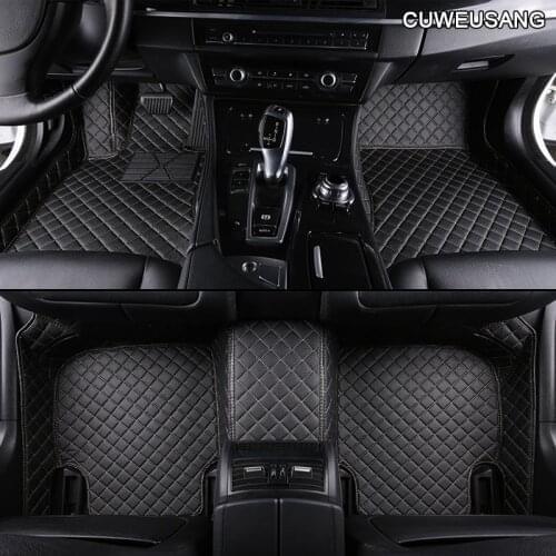 CUWEUSANG Custom car floor mats for Chevrolet Captiva Cruze Sonic Camaro Equinox Sail Spark Aveo Blazer epica Cavalier Trax foot
