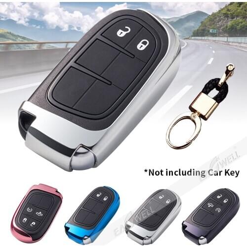 Wear-resistant New Soft TPU Car Key Case Cover For 2014-up Jeep Cherokee 2011-up Chrysler 300 2011-up Dodge Charger Dodge JCUV