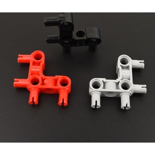 10PCS 55615 Connector Hub Perpendicular 3 x 3 Bent with 4 Pins Building Block Bricks Accessories Assembly Parts MOC Build Toys