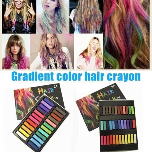 Fashion Hair Color Chalks Temporary Colors Hair Dye Pastels Kit Beauty Care Hair Styling Tools Crayons for Hair MH88