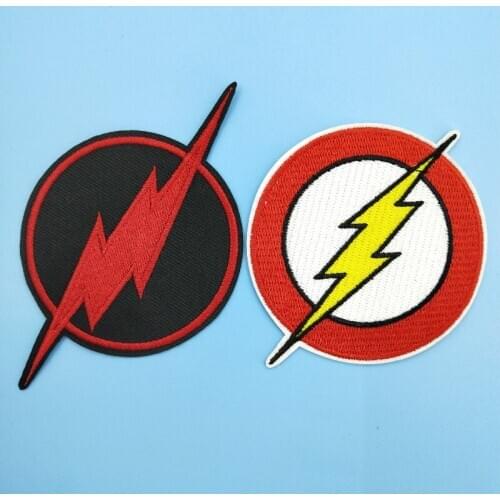 Lightning Badge Iron on Embroidered Patch for Jacket Cap Bag Backpack DIY Appliques Wholesale