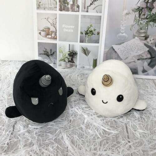 21cm Soft And Reversible Plush Toy Colorful Fish Doll Stuffed Flip Fish Doll Flip Toy Purple + Blue Baby Companion Toy