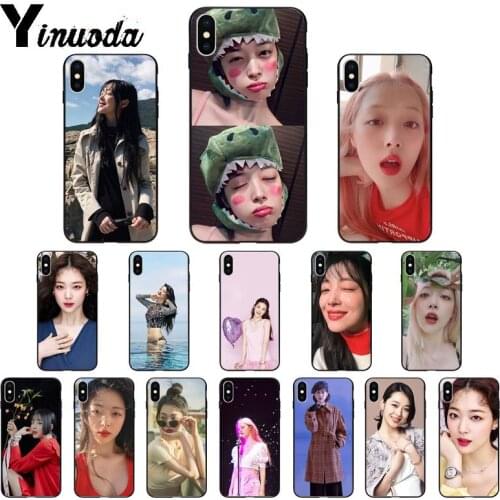 Yinuoda Sulli Singer TPU Soft High Quality Phone Case for iPhone 6S 6plus 7 7plus 8 8Plus X Xs MAX 5 5S XR 11 11pro max