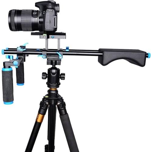Aluminum Alloy Shoulder Support Mount Movie Kit Set Handgrip Holder DSLR Rig Camera Stabilizer for Easy Camera Shooting