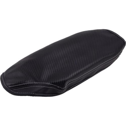 Black Car Center Console Armrest Lid Cover Trim Mat Decoration Fit for BMW F30 2014 2015 2016 2017 2018