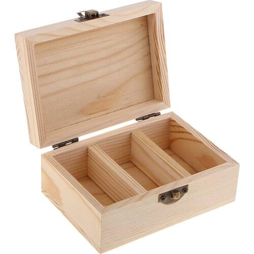 Unfinished Wood Essential Oil Storage Organizer Box Hold Bottles - Holds 5-10-15-30ml Roller Bottles - Wooden Oil Case Holder