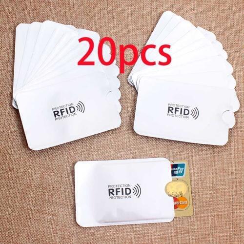 Newest Anti Rfid Card Holder NFC Blocking Reader Lock Id Bank Card Holder Case Protection Metal Credit Card Case Aluminium