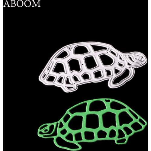 ABOOM New Cute Tortoise Metal Cutting Dies For Scrapbooking Stencils DIY Album Cards Decoration Embossing Folder Die Cutter