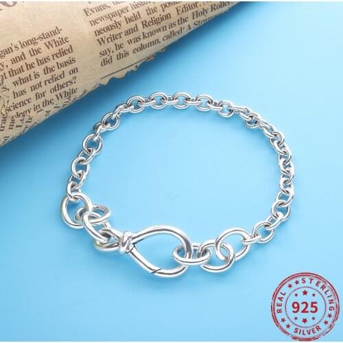 Real 925 sterling Silver Beads infinity Bow Bangle Fit original Pandra bead charm Women Bracelet Jewelry 2021
