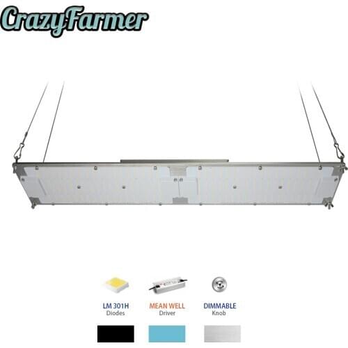 Pre-assembled Geeklight Emerson Effect 240W lm301b Seoul Led Grow Light mix Epistar 660nm full spectrum for 3'x3' Growing Tent