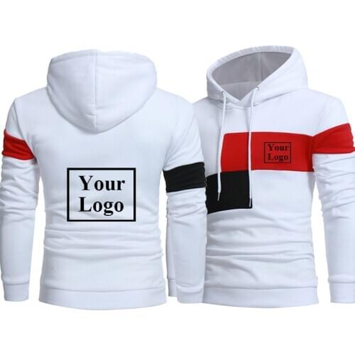 Pullover Hooded Sweatshirt Hoodie coat Couple Man Woman Autumn personal logo print Customized Long Sleeve Casual Sports dropship