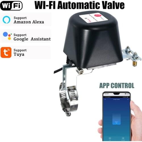 Tuya WiFi Water Valve Controller Smartlife Automatic Control Smart Gas Valve Remote Control Vioce Control By Alexa Echo Google