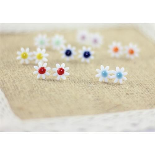 Miredo jewelry wholesale new fashion stud ceramic earrings flower stud vintage earring anime for women #1660